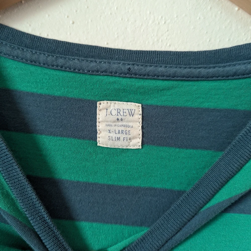 J. Crew | Slim Fit | Striped Short Sleeve Shirt